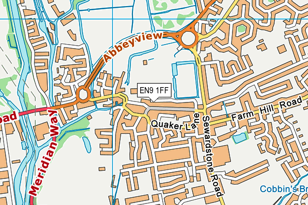 EN9 1FF map - OS VectorMap District (Ordnance Survey) EN9 1FF map - OS VectorMap District (Ordnance Survey)