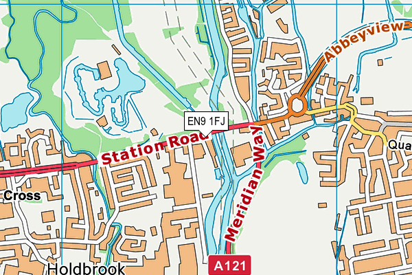 EN9 1FJ map - OS VectorMap District (Ordnance Survey) EN9 1FJ map - OS VectorMap District (Ordnance Survey)