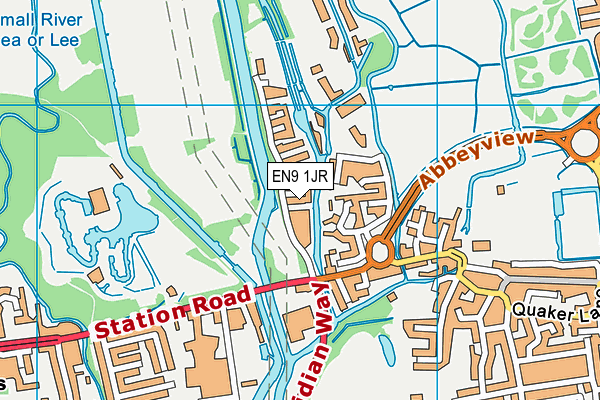 EN9 1JR map - OS VectorMap District (Ordnance Survey) EN9 1JR map - OS VectorMap District (Ordnance Survey)