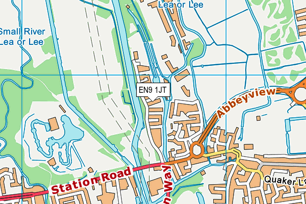 EN9 1JT map - OS VectorMap District (Ordnance Survey) EN9 1JT map - OS VectorMap District (Ordnance Survey)