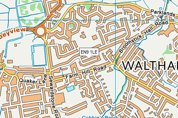 EN9 1LE map - OS VectorMap District (Ordnance Survey) EN9 1LE map - OS VectorMap District (Ordnance Survey)