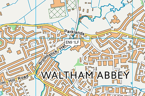 EN9 1LF map - OS VectorMap District (Ordnance Survey) EN9 1LF map - OS VectorMap District (Ordnance Survey)
