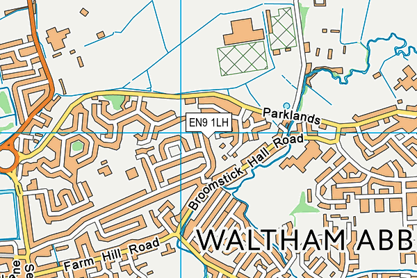 EN9 1LH map - OS VectorMap District (Ordnance Survey) EN9 1LH map - OS VectorMap District (Ordnance Survey)