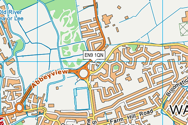 EN9 1QN map - OS VectorMap District (Ordnance Survey) EN9 1QN map - OS VectorMap District (Ordnance Survey)