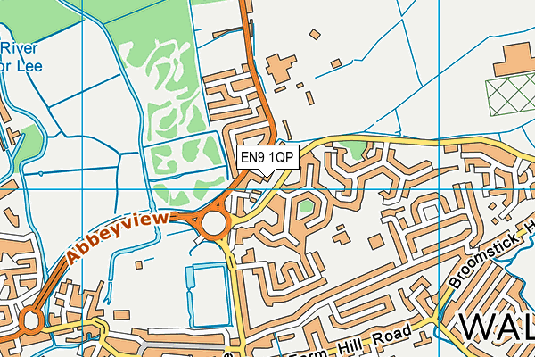 EN9 1QP map - OS VectorMap District (Ordnance Survey) EN9 1QP map - OS VectorMap District (Ordnance Survey)