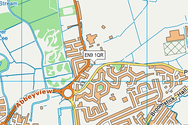 EN9 1QR map - OS VectorMap District (Ordnance Survey) EN9 1QR map - OS VectorMap District (Ordnance Survey)
