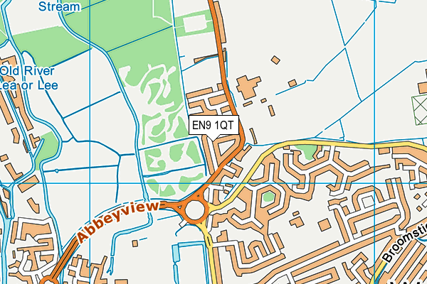 EN9 1QT map - OS VectorMap District (Ordnance Survey) EN9 1QT map - OS VectorMap District (Ordnance Survey)