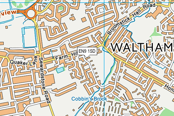 EN9 1SD map - OS VectorMap District (Ordnance Survey) EN9 1SD map - OS VectorMap District (Ordnance Survey)