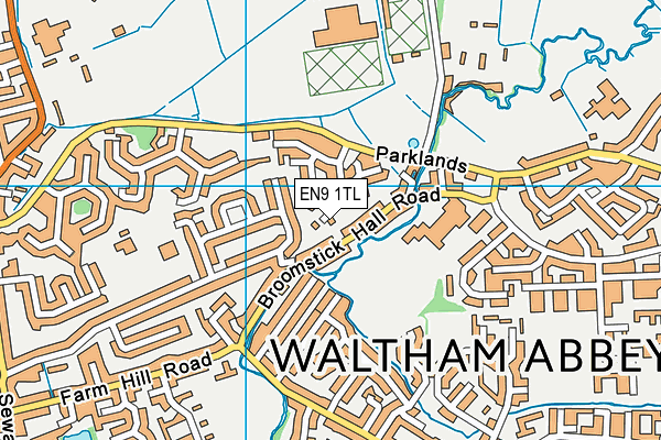 EN9 1TL map - OS VectorMap District (Ordnance Survey) EN9 1TL map - OS VectorMap District (Ordnance Survey)
