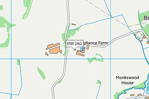 EN9 2AQ map - OS VectorMap District (Ordnance Survey) EN9 2AQ map - OS VectorMap District (Ordnance Survey)