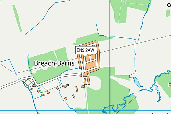 EN9 2AW map - OS VectorMap District (Ordnance Survey) EN9 2AW map - OS VectorMap District (Ordnance Survey)