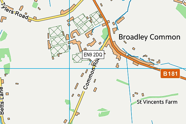 EN9 2DQ map - OS VectorMap District (Ordnance Survey) EN9 2DQ map - OS VectorMap District (Ordnance Survey)