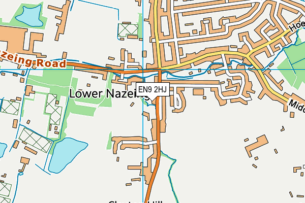 EN9 2HJ map - OS VectorMap District (Ordnance Survey) EN9 2HJ map - OS VectorMap District (Ordnance Survey)