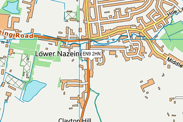 EN9 2HN map - OS VectorMap District (Ordnance Survey)