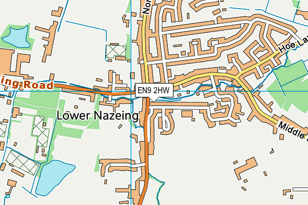 EN9 2HW map - OS VectorMap District (Ordnance Survey) EN9 2HW map - OS VectorMap District (Ordnance Survey)