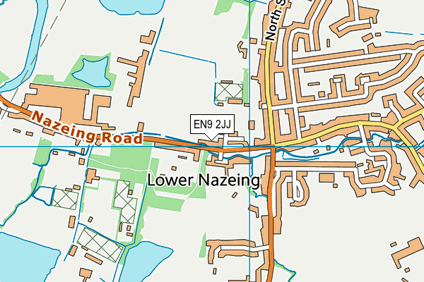 EN9 2JJ map - OS VectorMap District (Ordnance Survey)