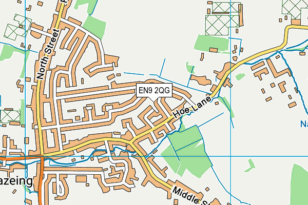 EN9 2QG map - OS VectorMap District (Ordnance Survey) EN9 2QG map - OS VectorMap District (Ordnance Survey)