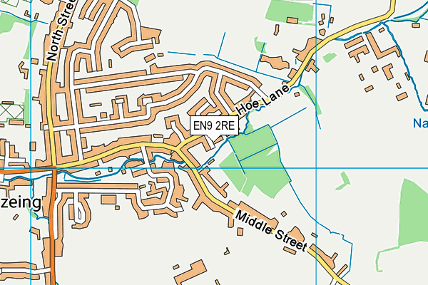 EN9 2RE map - OS VectorMap District (Ordnance Survey) EN9 2RE map - OS VectorMap District (Ordnance Survey)