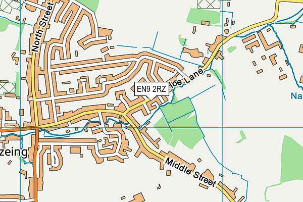 EN9 2RZ map - OS VectorMap District (Ordnance Survey) EN9 2RZ map - OS VectorMap District (Ordnance Survey)