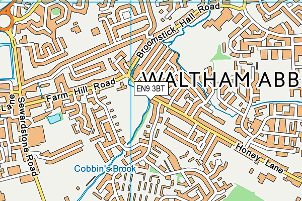 EN9 3BT map - OS VectorMap District (Ordnance Survey) EN9 3BT map - OS VectorMap District (Ordnance Survey)