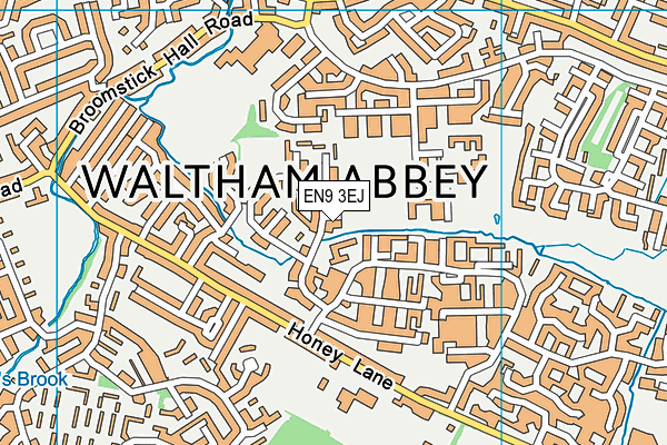 EN9 3EJ map - OS VectorMap District (Ordnance Survey) EN9 3EJ map - OS VectorMap District (Ordnance Survey)