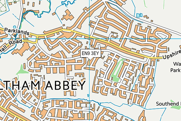 EN9 3EY map - OS VectorMap District (Ordnance Survey) EN9 3EY map - OS VectorMap District (Ordnance Survey)