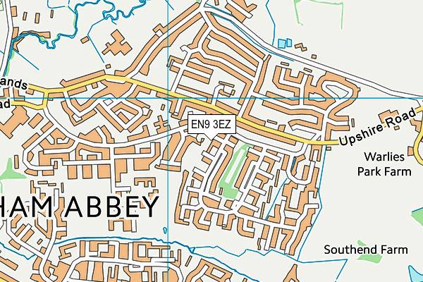 EN9 3EZ map - OS VectorMap District (Ordnance Survey) EN9 3EZ map - OS VectorMap District (Ordnance Survey)