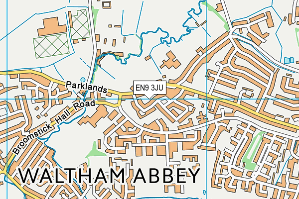 EN9 3JU map - OS VectorMap District (Ordnance Survey) EN9 3JU map - OS VectorMap District (Ordnance Survey)