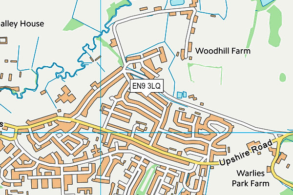 EN9 3LQ map - OS VectorMap District (Ordnance Survey) EN9 3LQ map - OS VectorMap District (Ordnance Survey)