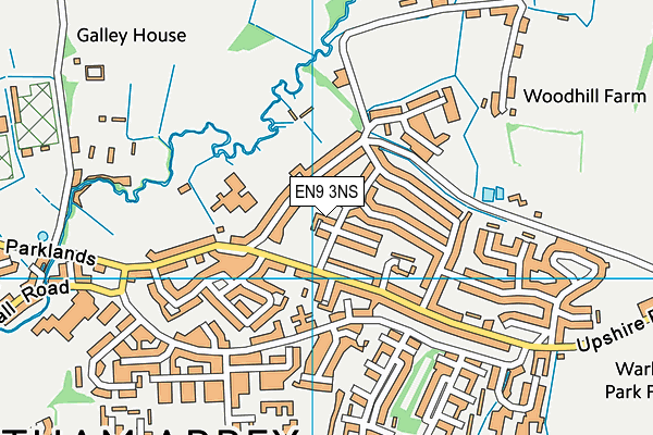 EN9 3NS map - OS VectorMap District (Ordnance Survey) EN9 3NS map - OS VectorMap District (Ordnance Survey)