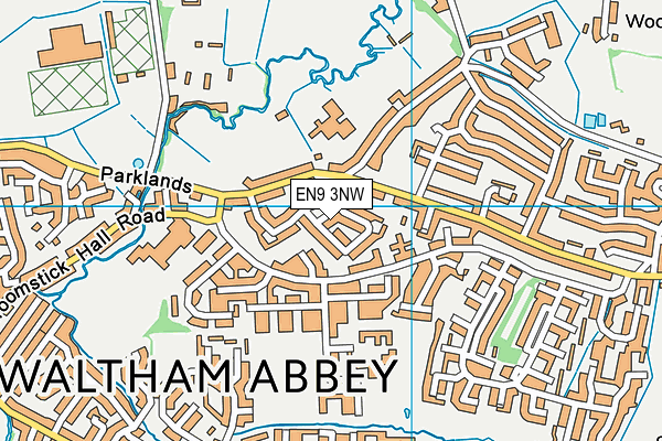 EN9 3NW map - OS VectorMap District (Ordnance Survey) EN9 3NW map - OS VectorMap District (Ordnance Survey)