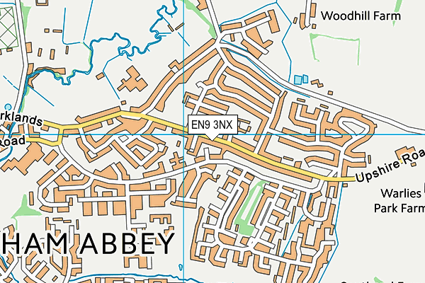 EN9 3NX map - OS VectorMap District (Ordnance Survey) EN9 3NX map - OS VectorMap District (Ordnance Survey)