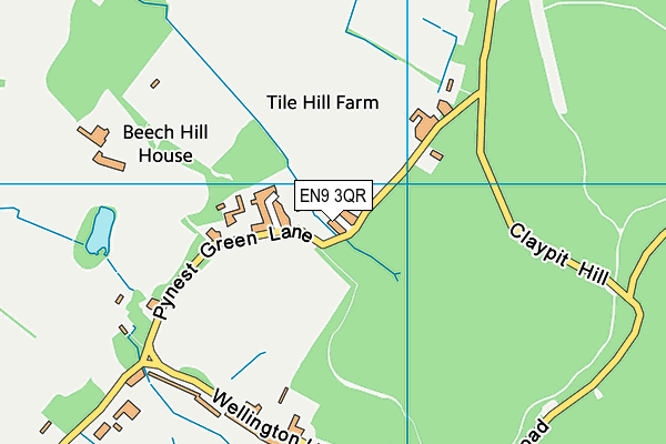EN9 3QR map - OS VectorMap District (Ordnance Survey) EN9 3QR map - OS VectorMap District (Ordnance Survey)