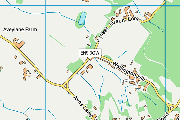 EN9 3QW map - OS VectorMap District (Ordnance Survey) EN9 3QW map - OS VectorMap District (Ordnance Survey)