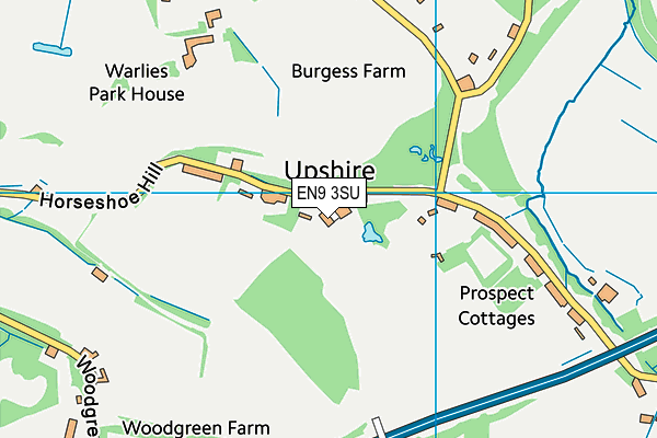 EN9 3SU map - OS VectorMap District (Ordnance Survey) EN9 3SU map - OS VectorMap District (Ordnance Survey)