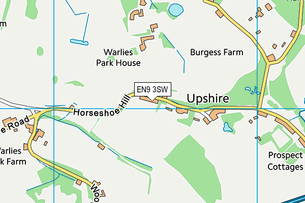 EN9 3SW map - OS VectorMap District (Ordnance Survey) EN9 3SW map - OS VectorMap District (Ordnance Survey)