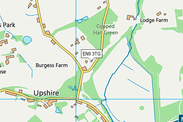 EN9 3TG map - OS VectorMap District (Ordnance Survey) EN9 3TG map - OS VectorMap District (Ordnance Survey)