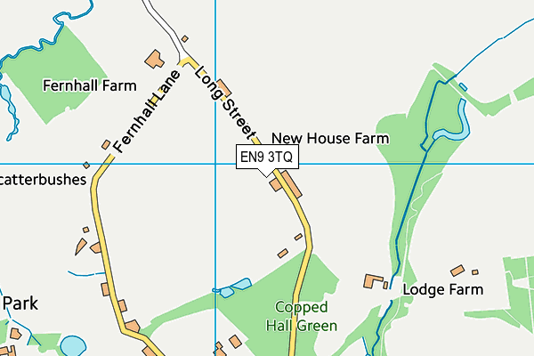 EN9 3TQ map - OS VectorMap District (Ordnance Survey) EN9 3TQ map - OS VectorMap District (Ordnance Survey)