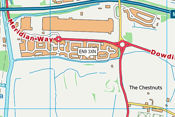 EN9 3XN map - OS VectorMap District (Ordnance Survey) EN9 3XN map - OS VectorMap District (Ordnance Survey)