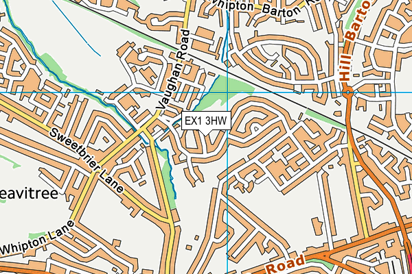 EX1 3HW map - OS VectorMap District (Ordnance Survey) EX1 3HW map - OS VectorMap District (Ordnance Survey)