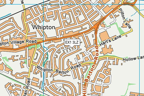 EX1 3LZ map - OS VectorMap District (Ordnance Survey) EX1 3LZ map - OS VectorMap District (Ordnance Survey)