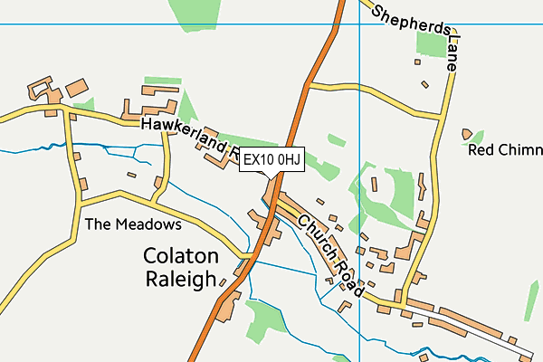 EX10 0HJ map - OS VectorMap District (Ordnance Survey) EX10 0HJ map - OS VectorMap District (Ordnance Survey)