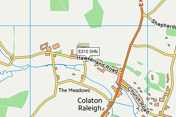 EX10 0HN map - OS VectorMap District (Ordnance Survey) EX10 0HN map - OS VectorMap District (Ordnance Survey)