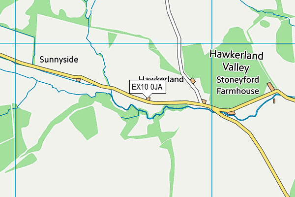 EX10 0JA map - OS VectorMap District (Ordnance Survey) EX10 0JA map - OS VectorMap District (Ordnance Survey)