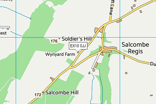 EX10 0JJ map - OS VectorMap District (Ordnance Survey) EX10 0JJ map - OS VectorMap District (Ordnance Survey)