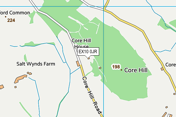 EX10 0JR map - OS VectorMap District (Ordnance Survey) EX10 0JR map - OS VectorMap District (Ordnance Survey)