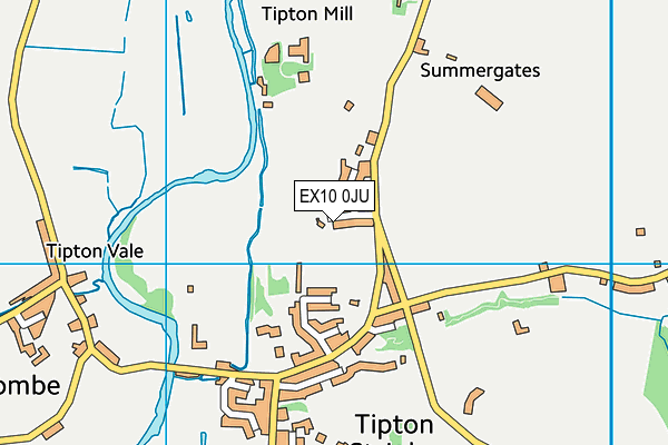 EX10 0JU map - OS VectorMap District (Ordnance Survey)