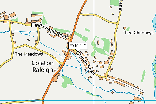 EX10 0LG map - OS VectorMap District (Ordnance Survey) EX10 0LG map - OS VectorMap District (Ordnance Survey)