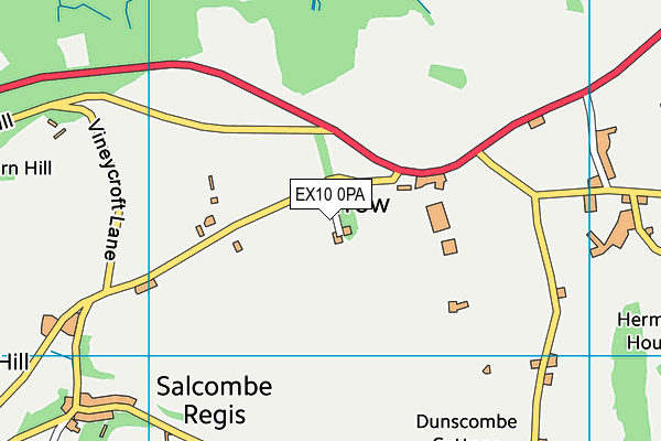 EX10 0PA map - OS VectorMap District (Ordnance Survey) EX10 0PA map - OS VectorMap District (Ordnance Survey)