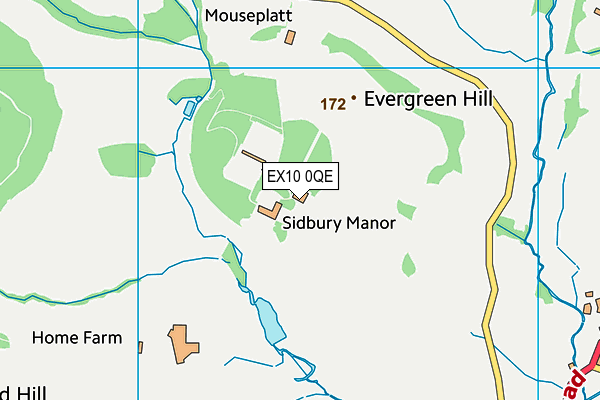 EX10 0QE map - OS VectorMap District (Ordnance Survey) EX10 0QE map - OS VectorMap District (Ordnance Survey)